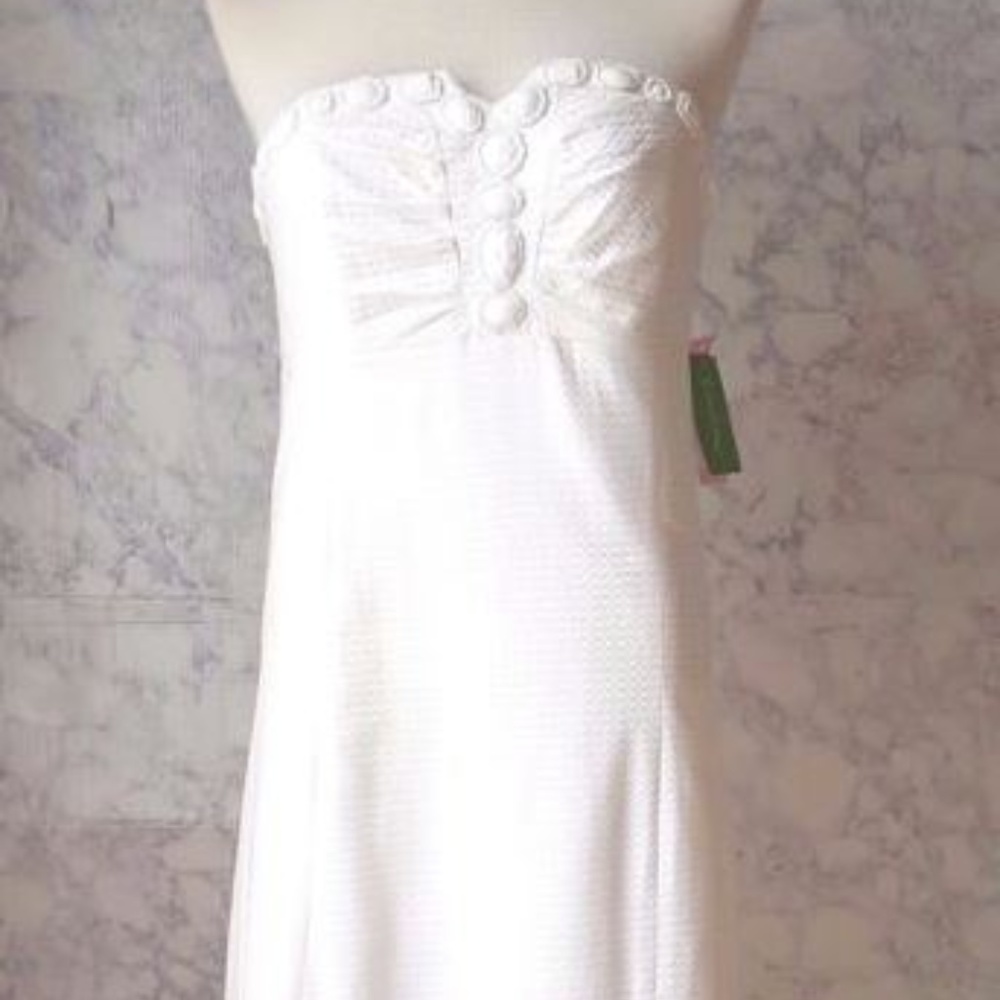 Lilly Pulitzer Bowen Dress womens size 8 White
